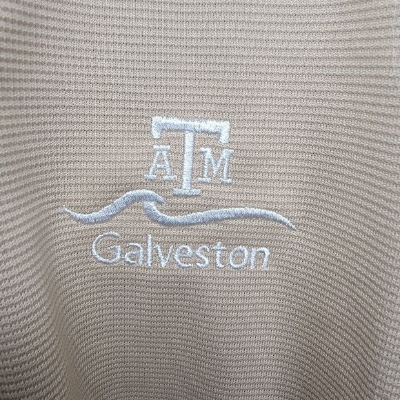 Port Authority Polo TAMUG Short Sleeve Tan - Size XXL - Picture 1 of 4